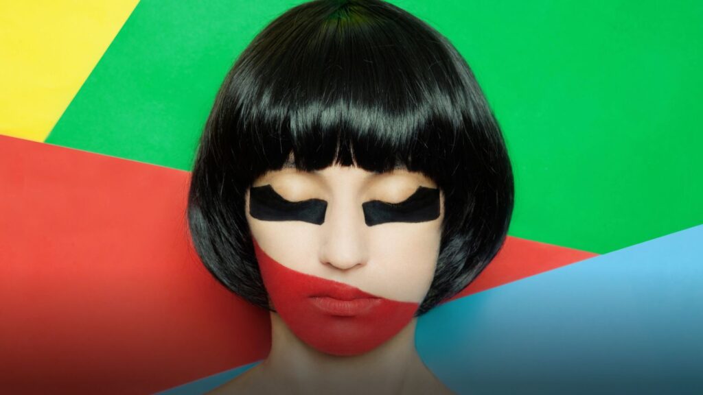 woman bright color